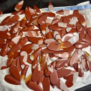 Large lot of large natural Jasper cabachon gemstones for jewelry making